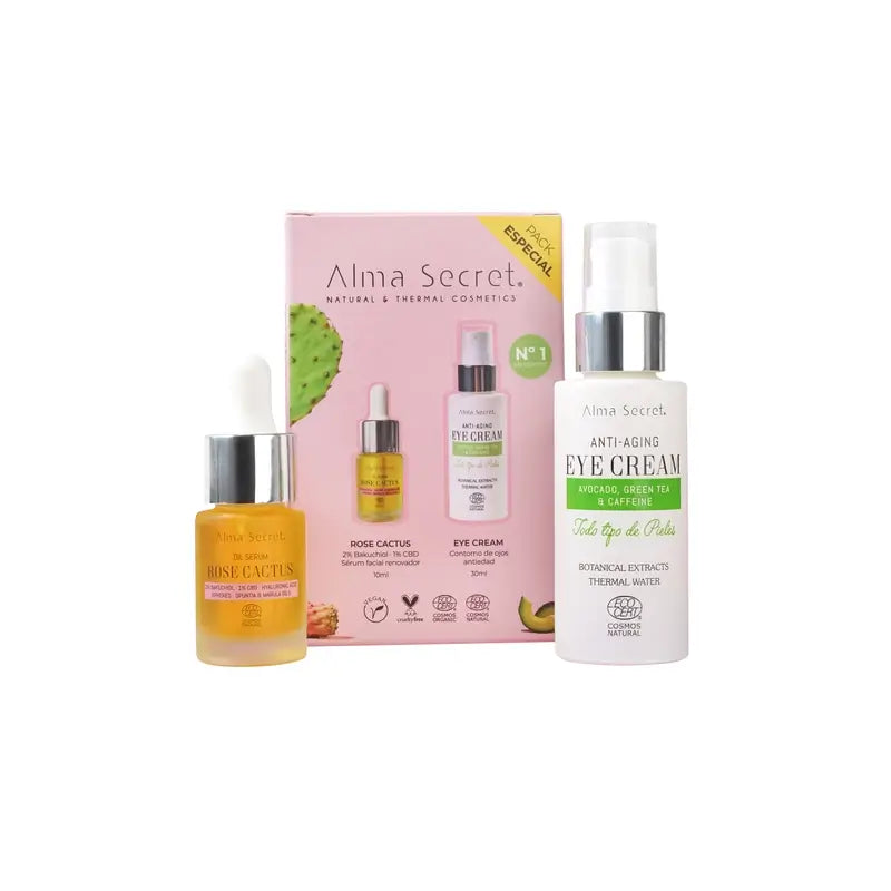 Alma Secret Pack Contorno occhi Avocado 30 Ml + Rosa Cactus 10 Ml