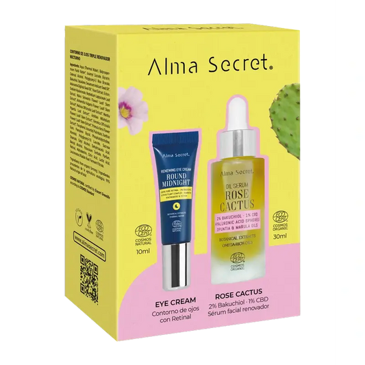Alma Secret Pack Rose Cactus 30 Ml + Contorno occhi Midnight Retinal 10 Ml