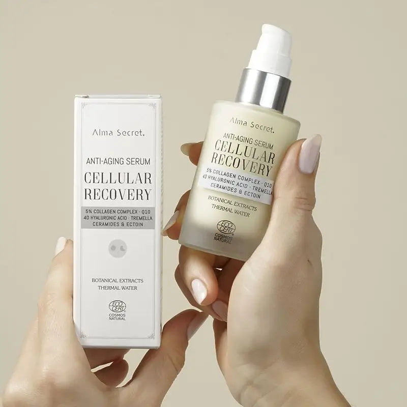 Alma Secret Cellular Recovery Serum 5% Complesso di Collagene, Q10, Acido Ialuronico 4D, Tremella, Ceramidi ed Ectoina