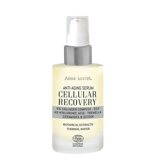 Alma Secret Cellular Recovery Serum 5% Complesso di Collagene, Q10, Acido Ialuronico 4D, Tremella, Ceramidi ed Ectoina