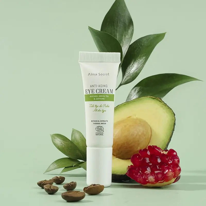 Alma Secret Tubo Contorno Occhi Anti-Età Avocado, Tè Verde e Caffeina