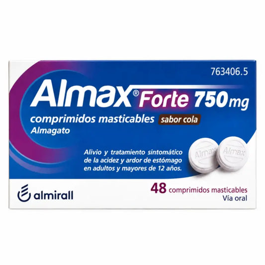 Almax forte 750 Mg Gusto Cola 48 compresse