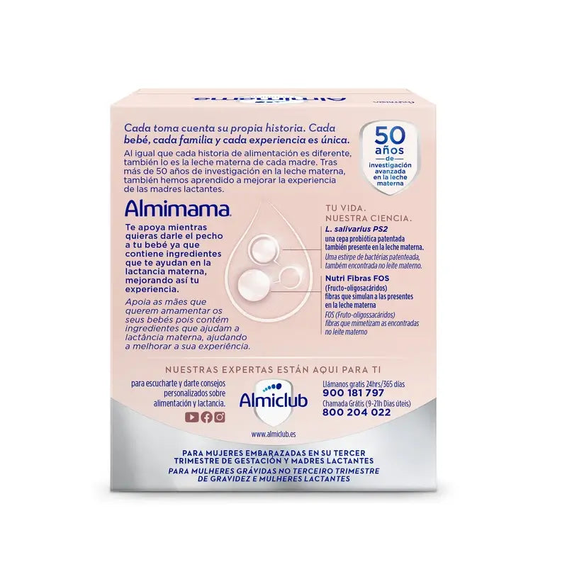 Almimama Integratore alimentare per l'allattamento, 30 bustine da 2 grammi