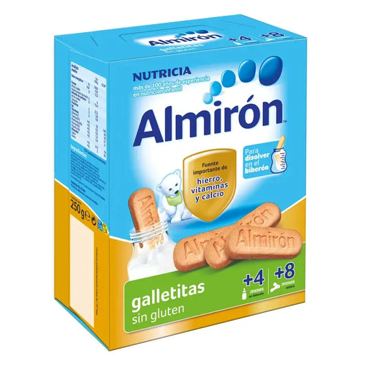 Almirón, Biscotti per bambini senza glutine, da 4 mesi, 250g