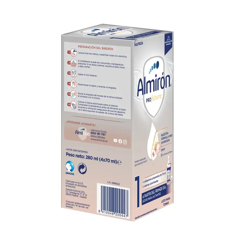 Almiron Profutura 1 Mini flacone, 4 x 70 ml, 280 ml