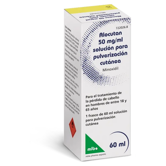Alocutan 50 mg/ml Minoxidil Soluzione Spray Cutanea 1 Flacone, 60 ml