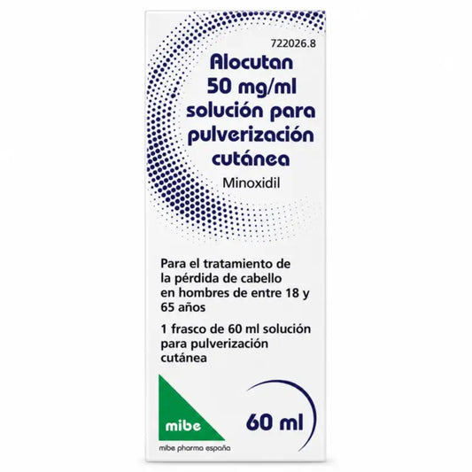 Alocutan 50 mg/ml Minoxidil Soluzione Spray Cutanea 1 Flacone, 60 ml