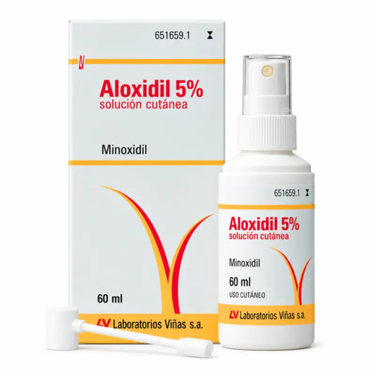 Aloxidil 50 mg/ ml Minoxidil Soluzione Cutanea 1 Flacone, 60 ml