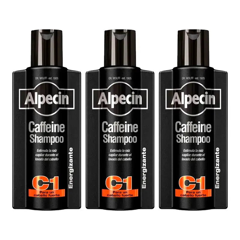 Alpecin Edizione Nera, 3 X 375 Ml
