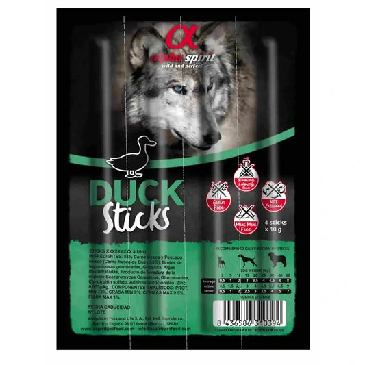 Alpha Spirit Canine Bastoncini d'anatra 16X4Servizi