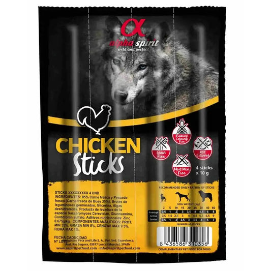 Alpha Spirit Canine Bastoncini di pollo 16X4Servizi