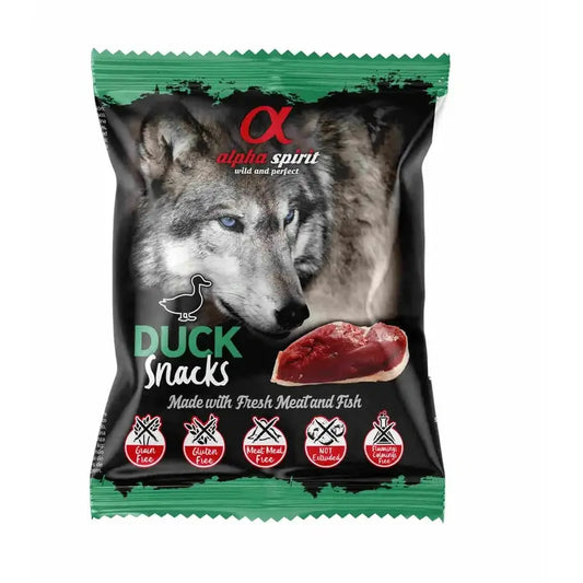 Alpha Spirit Snack all'anatra per cani 24X50Grs