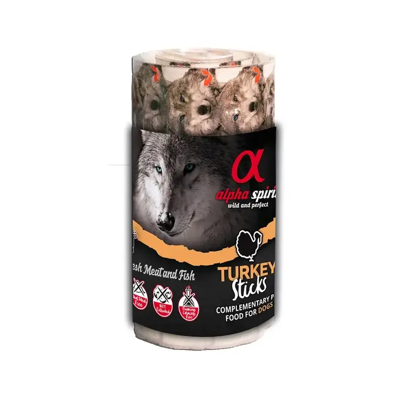 Alpha Spirit Snack canino Scatola di tacchino 16X35Gr