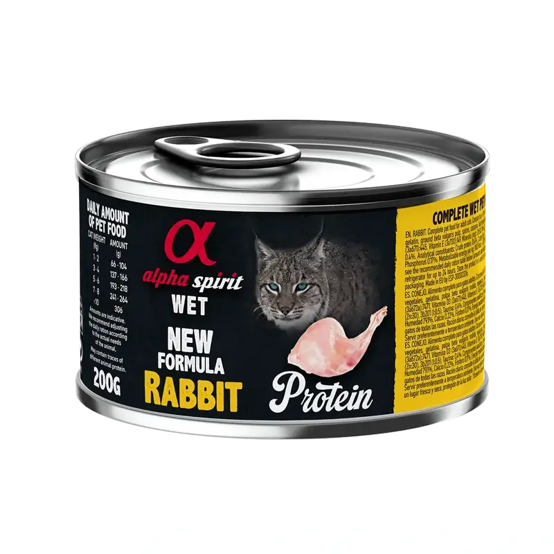 Alpha Spirit Feline Rabbit Scatola di latta 6X200Gr