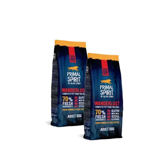 Alpha Spirit Primal Wanderlust 12 kg, pack of 2