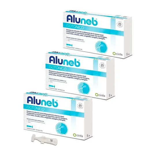 Aluneb Isotonic, confezione 3 x 15 fiale da 4 ml