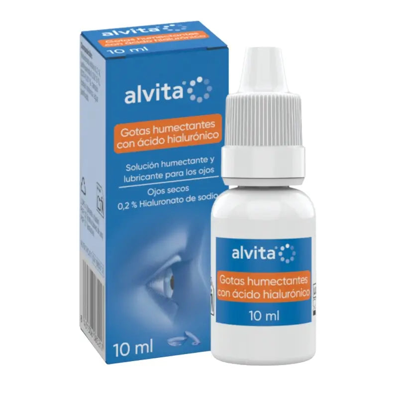 Gocce idratanti Alvita con acido ialuronico, 10 ml