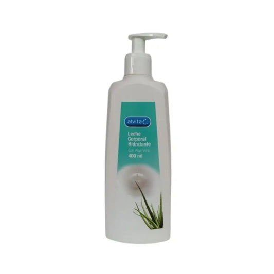 Alvita Latte idratante per il corpo con Aloe Vera, 400 ml
