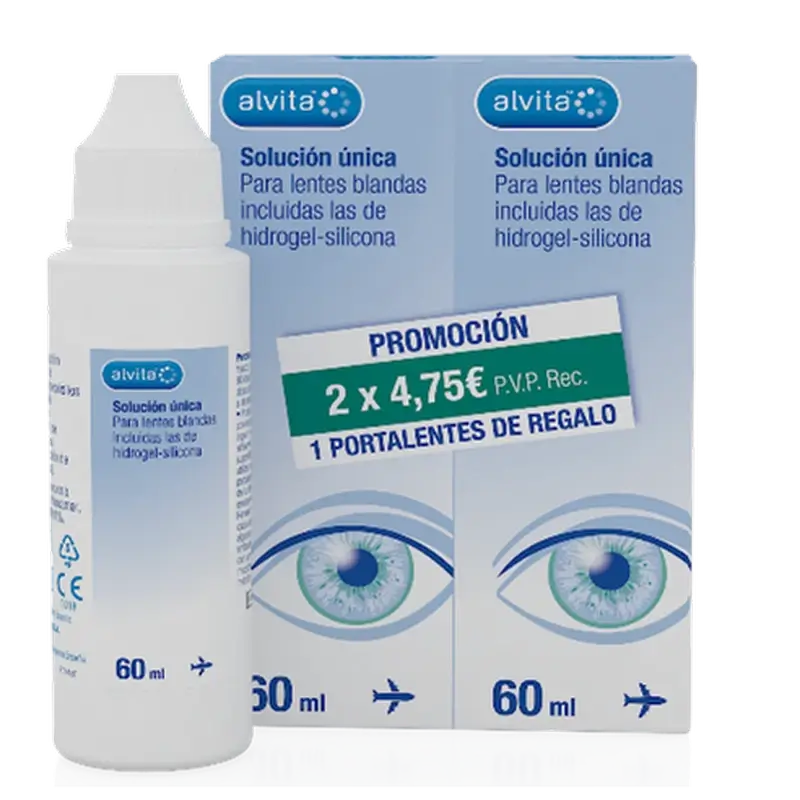 Alvita Soluzione singola 2X60 Ml, 2 unità x 60 ml