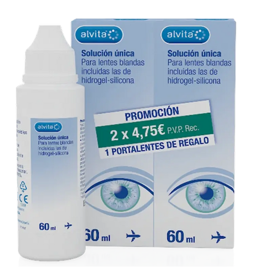 Alvita Soluzione singola 2X60 Ml, 2 unità x 60 ml