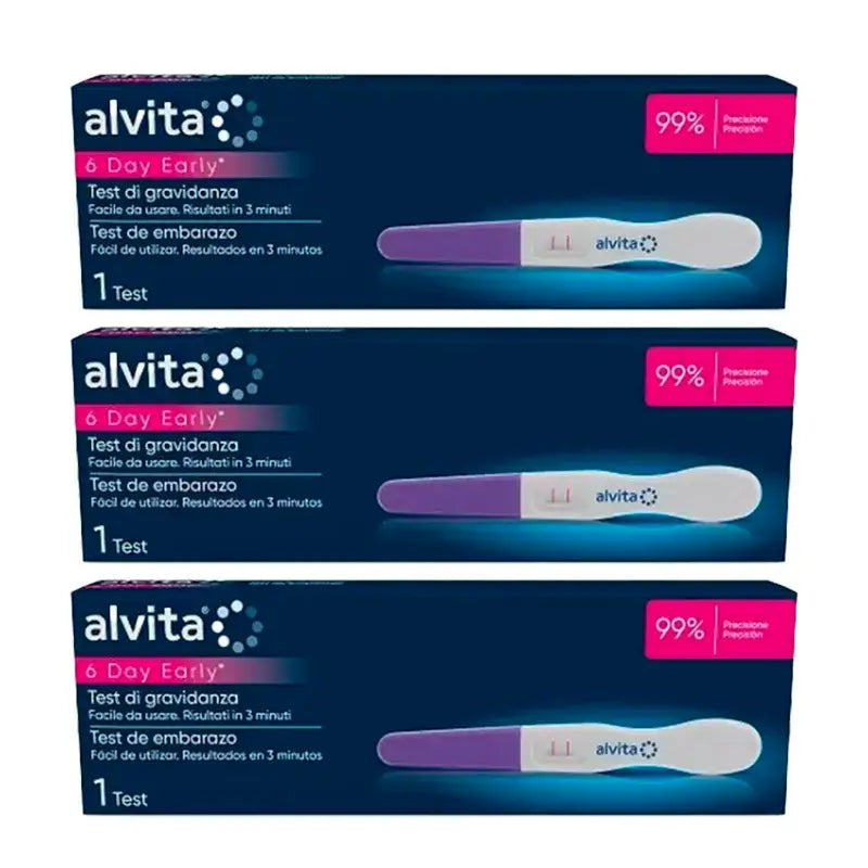 Alvita Test di gravidanza ultrasensibile Confezione da 3 unità