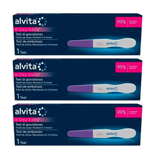 Alvita Test di gravidanza ultrasensibile Confezione da 3 unità