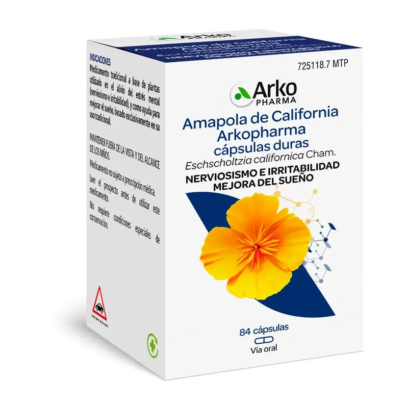Arkopharma Arkocápsulas Papavero della California, 84 capsule