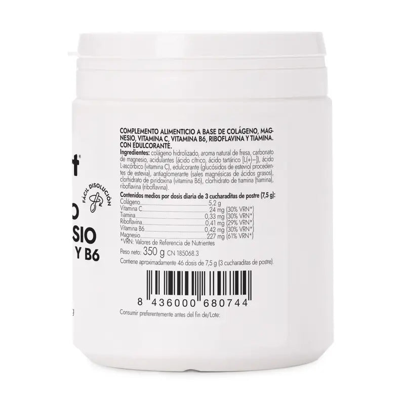 AML SPORT Collagene con Magnesio + Vitamina C + Vitamina B1 B2 B6 Gusto fragola, 350 g