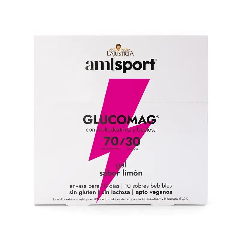 AML SPORT Glucomag 70/30 gel gusto limone, 10 bustine da 30 ml
