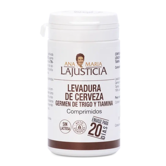 Ana Maria Lajusticia Lievito di birra + Germe di grano + Tiamina (B1), 80 compresse