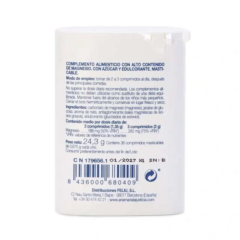 Ana Maria Lajusticia Mag-Mast al gusto di crema, 36 compresse masticabili