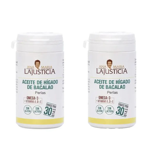 Olio di fegato di merluzzo Ana Maria Lajusticia, 2x90 perle