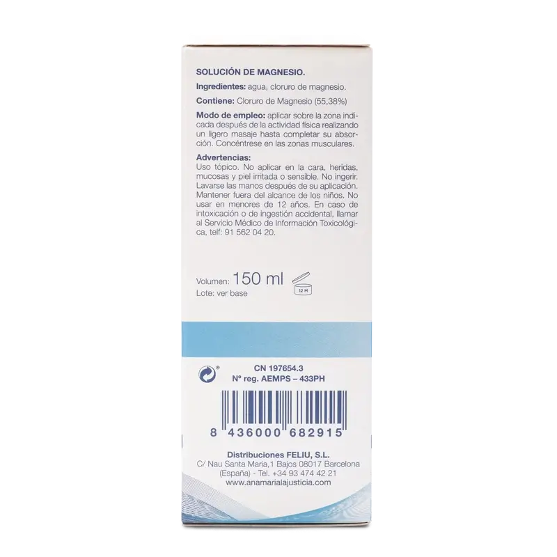 Olio di magnesio Ana Maria Lajusticia, 150 ml