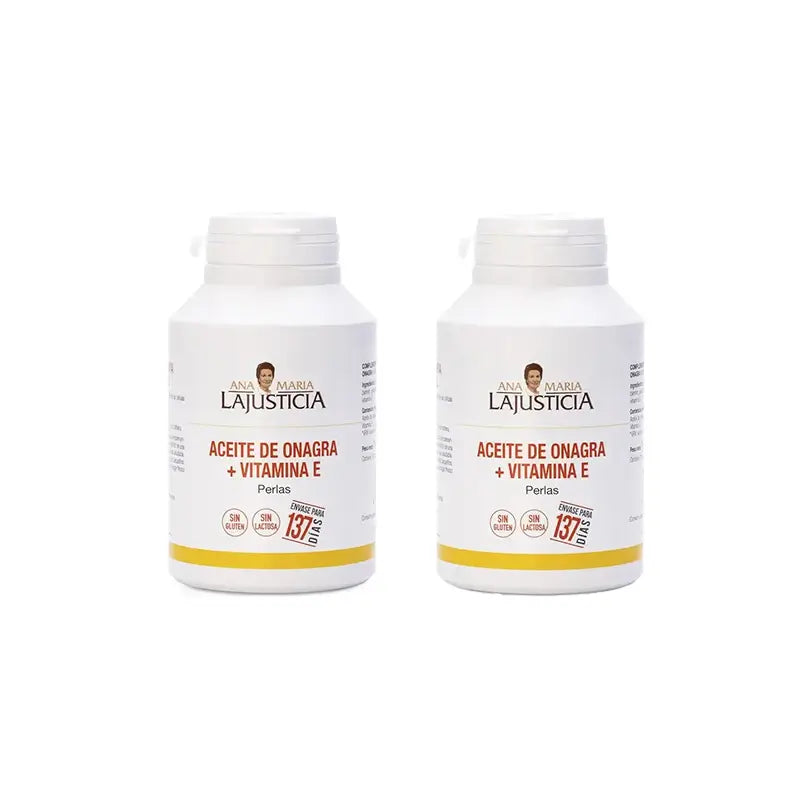 Ana Maria Lajusticia Olio di enotera + Vitamina E, 2x275 perle