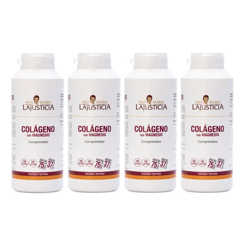 Ana Maria Lajusticia Collagene con magnesio, confezione da 4 x 450 compresse