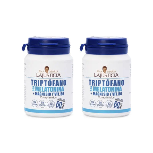 Ana Maria Lajusticia Triptofano con melatonina + magnesio e vitamina B6, 2x60 compresse