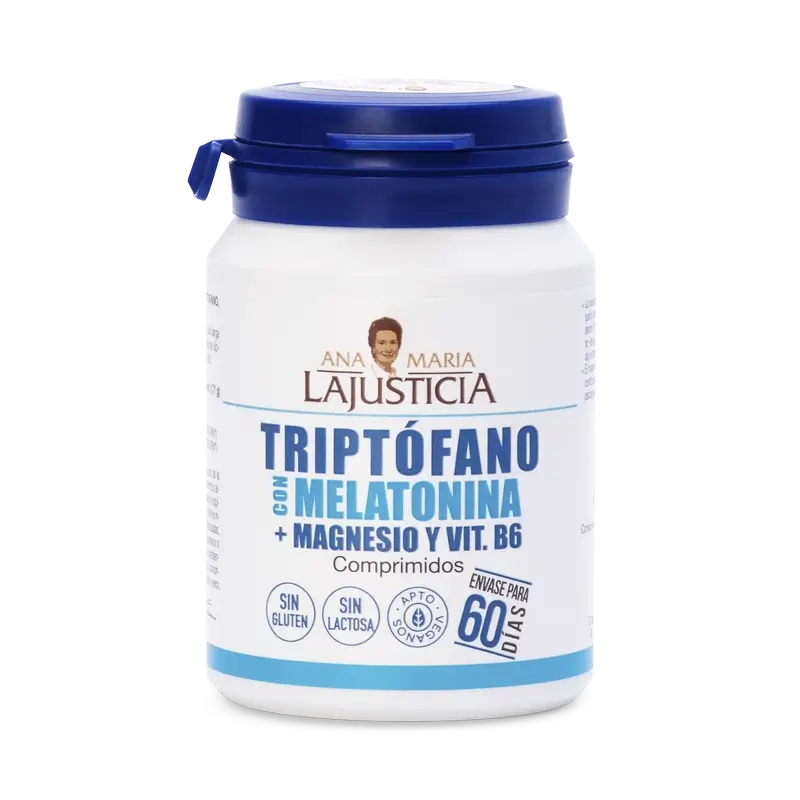 Ana Maria Lajusticia Triptofano con melatonina + magnesio e vitamina B6, 2x60 compresse