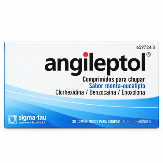Angileptol al gusto di menta ed eucalipto, 30 compresse per bambini...