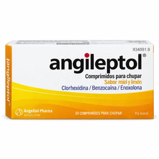 Angileptol al gusto di miele e limone, 30 compresse da sciogliere in bocca