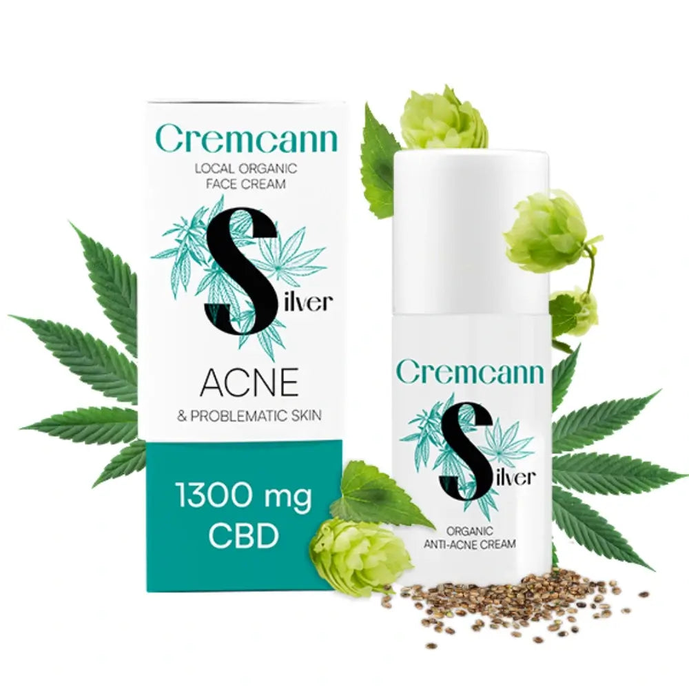 Annabis Cremcann Argento Crema Trattamento Anti Acne 1300Mg Di Cbd In 30Ml