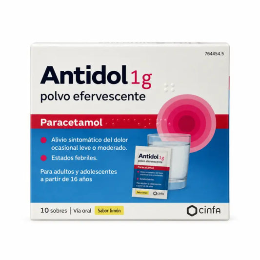 Antidol 1 G, 10 bustine di polvere effervescente