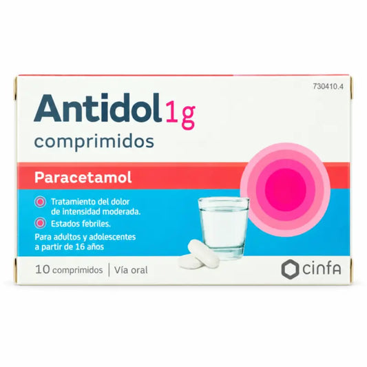 Antidol 1 g, 10 compresse