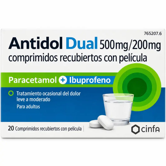 Antidol Dual 500 Mg / 200 Mg, 20 compresse
