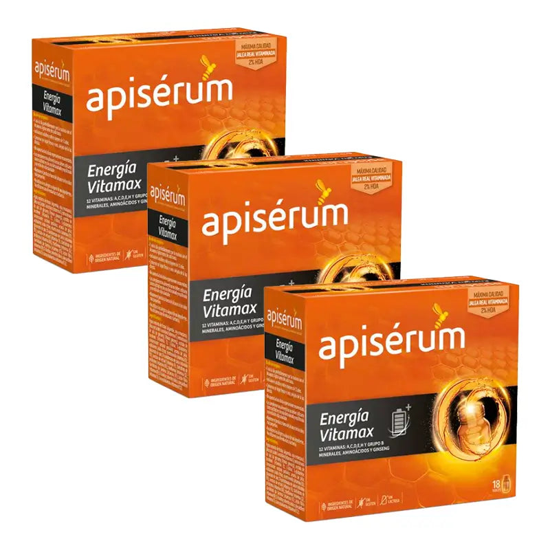 ApiSérum Triplo Energia Vitamax 3 x 18 fiale