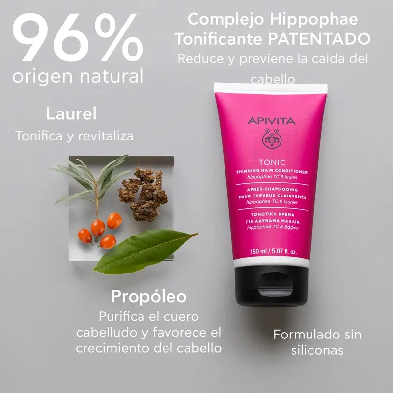 APIVITA Balsamo tonificante per capelli indeboliti con olivello spinoso e alloro 150 ml