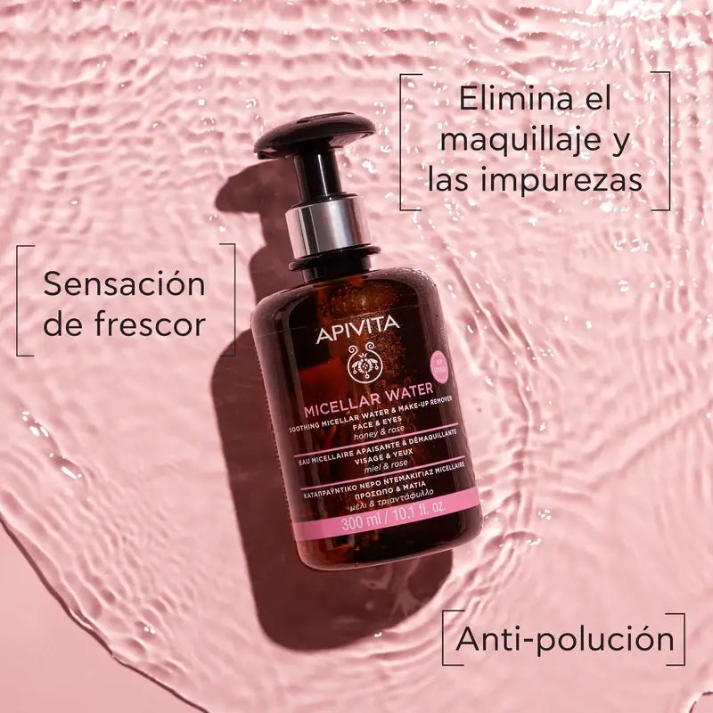 Apivita Acqua micellare lenitiva e struccante, 300 ml