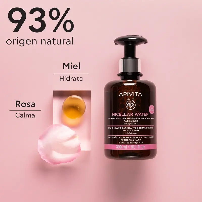 Apivita Acqua micellare lenitiva e struccante, 300 ml