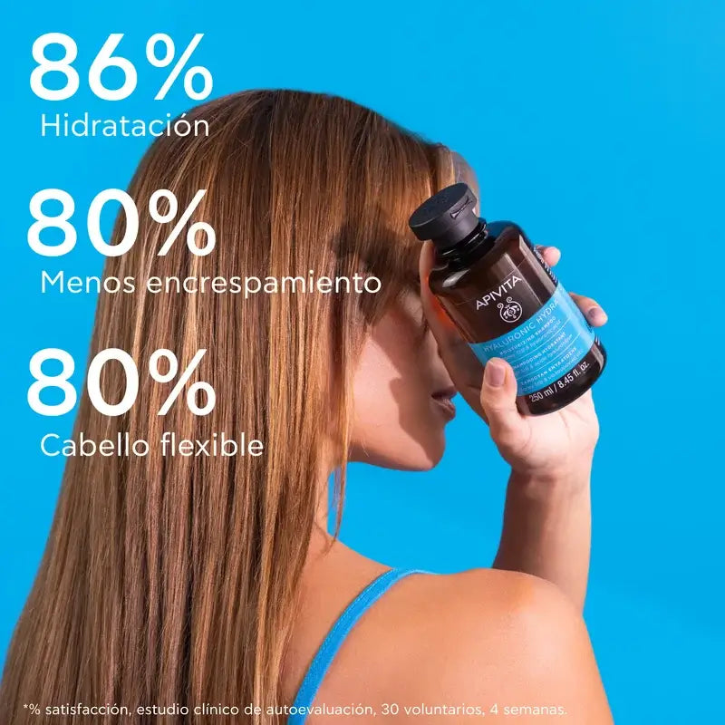Apivita Apivita Hyaluronic Hydra Shampoo idratante, 250 Ml