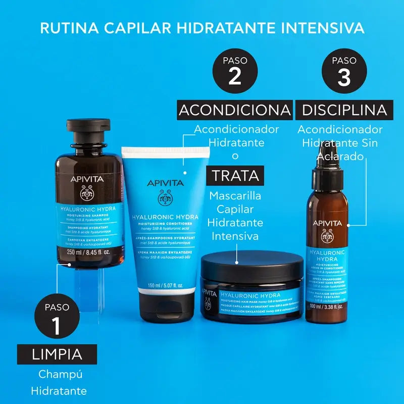 Apivita Apivita Hyaluronic Hydra Shampoo idratante, 250 Ml