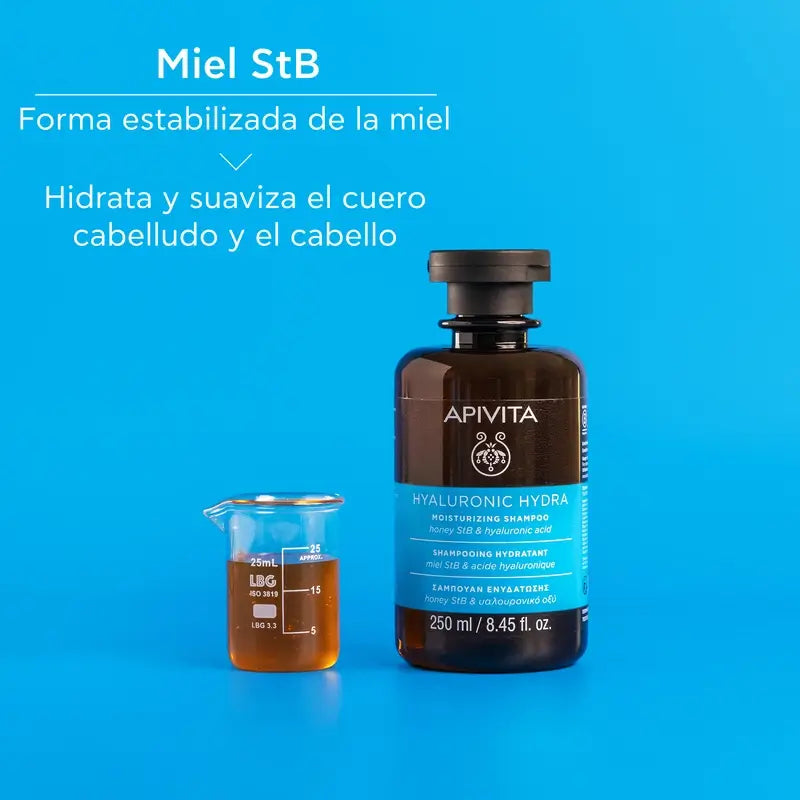 Apivita Apivita Hyaluronic Hydra Shampoo idratante, 250 Ml